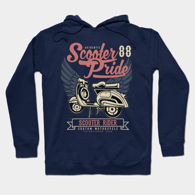 Scooter Pride Hoodie by lionkingdesign